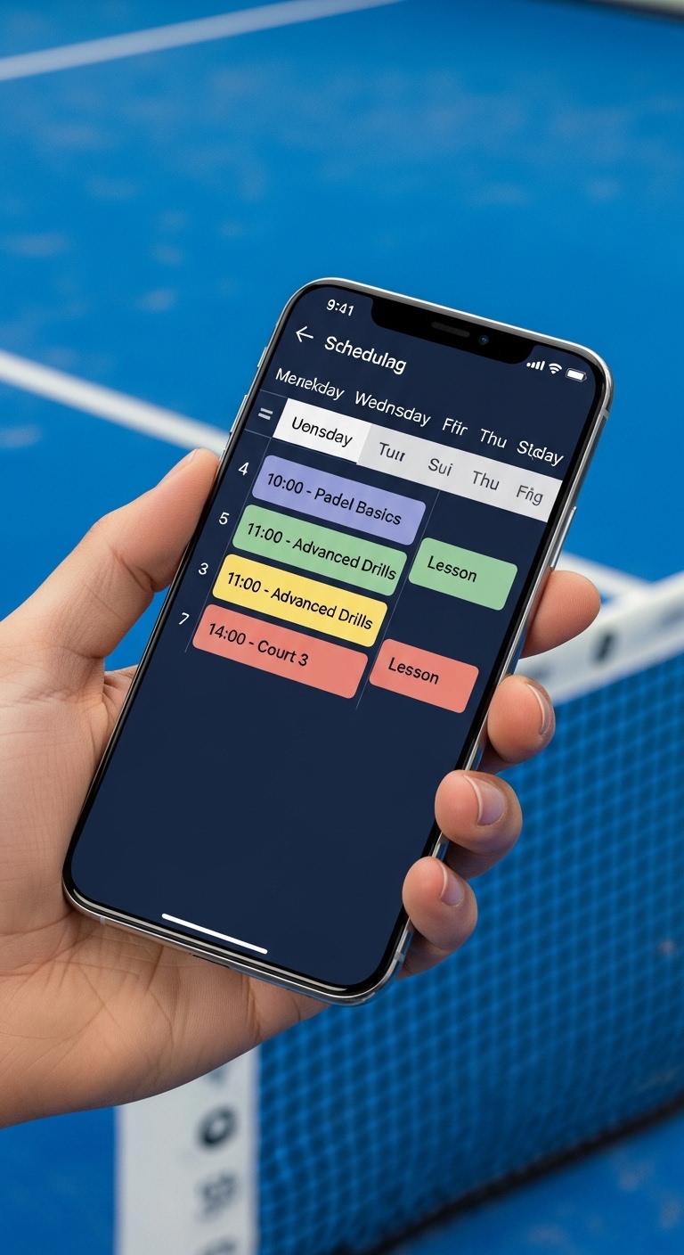 PadelPlanning app — roosterscherm