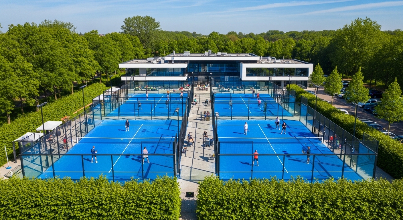 Padelclub met meerdere banen