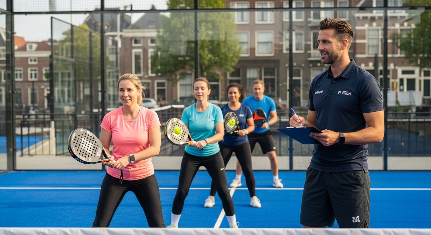 Padelschool in gebruik